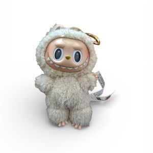 POP MART THE MONSTERS Labubu Exciting Macaron plush pendant SoyMilk
